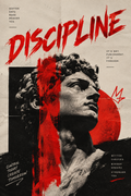 DISCIPLINE" – Stoic Statue Aggressive Motivational Poster