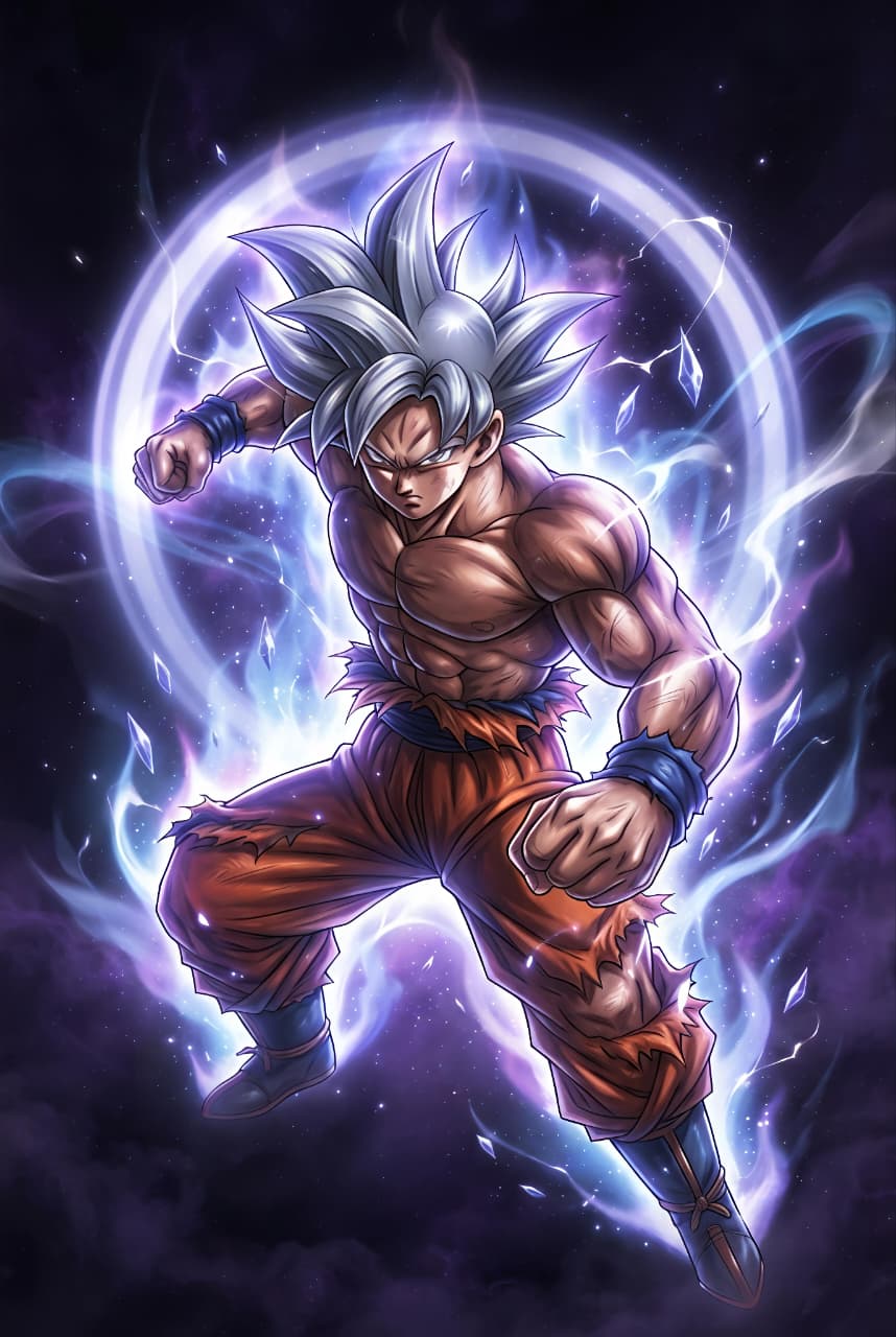 Goku Autonomous Ultra Instinct Wall Art Poster | Premium 300 GSM Print