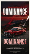 DOMINANCE" – 1970 Nissan Skyline GT-R Aggressive JDM Poster