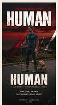 "HUMAN: Unwavering Spirit" – Aggressive Gym & Fitness Poster